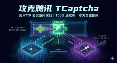 攻克腾讯 TCaptcha 滑块验证码：纯 HTTP 协议逆向实战